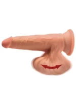 Realistični dildo sa testisima i vakuum bazom - 3D King Cock Dildo 20 cm - Image 5