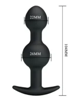 Silikonski analni Vibro plug - Special Anal Balls Plug - Image 5