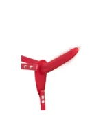 Silikonski vibro strap punjiv - Strap Vibro Red - Image 2