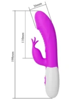 Silikonski Zeka vibrator - Rasmussen Rabbit Pink - Image 6