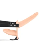 Strap On dupli silikonski punjiv - Double Strap Vibro - Image 2