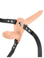 Strap On dupli silikonski punjiv - Double Strap Vibro - Image 3