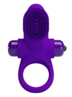 Vibro prsten za penis - Četkica Lila - Image 3