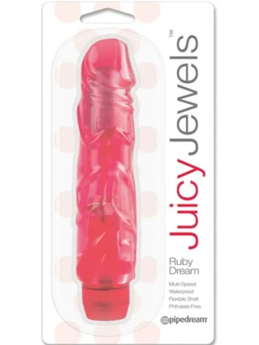 crveni-silikonski-vibrator-juicer-red~305823 Crveni silikonski vibrator - Juicer Red - Image 1