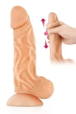 Dildo sa pomičnom kožicom - Real Jo 17,5 cm - Слика 3