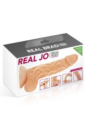 Dildo sa pomičnom kožicom - Real Jo 17,5 cm