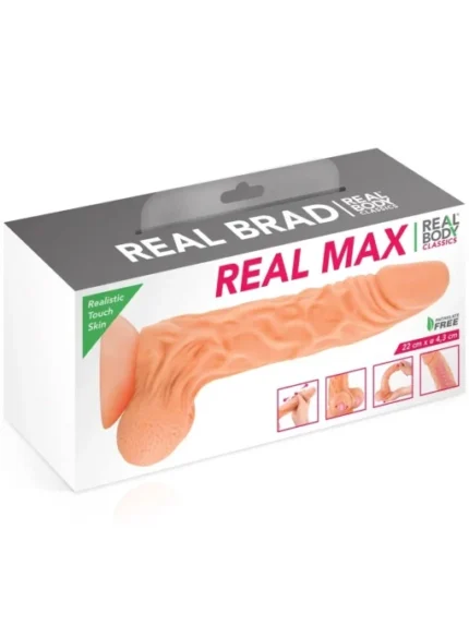 Dildo sa pomičnom kožicom - Real Max 22 cm