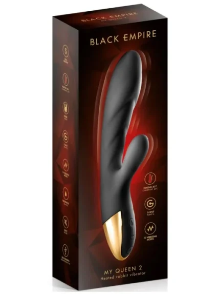Multifunkcionalni sa grejanjem vibrator - Black Empire Queen 2