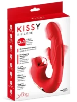 Multifunkcionalni vibrator 3u1 - Kissy Red