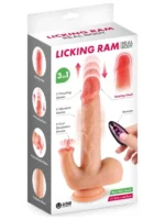 Realistični multifunkcionalni vibrator 3u1- Real Body Licking Ram