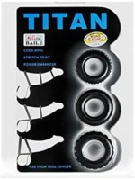 Set prstenova za penis i testise - Titan X3 Blue