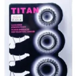 Set prstenova za penis i testise - Titan X3 Pink