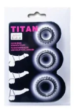 Set prstenova za penis i testise - Titan X3 Pink