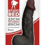 Veliki crni dildo - Captain Red 23 cm