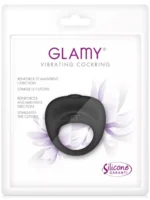Vibro prsten - Glamy Cockring Black