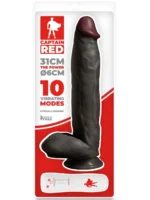 Crni realistični vibrator - Captain Red 31 cm