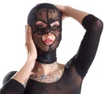 Erotska Čipkana Maska za Glavu - Bad Kitty Head Mask - Image 4