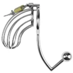 Kavez za penis/masažer prostate - 2u1 BDSM komplet