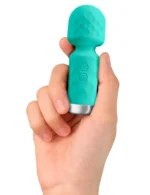 Klitoralni punjiv vibrator - Mini Wand Zeleni - Image 3