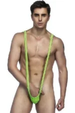 Muški tanga bodi - Body String Green