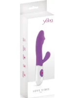 Silikonski multifunkcijski vibrator - Elya Violet