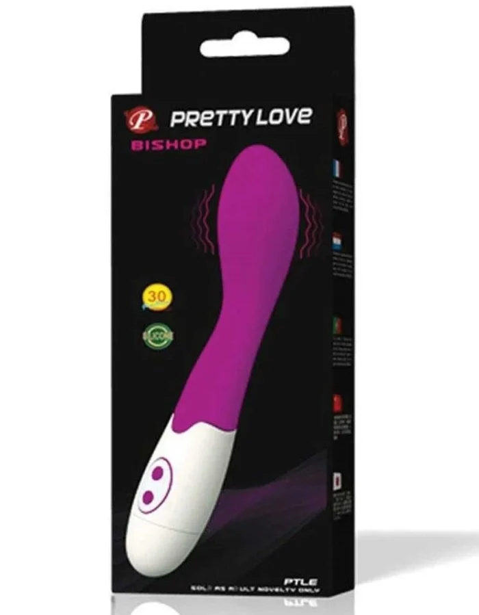 Silikonski vibrator - Bishop Pink - Слика 4