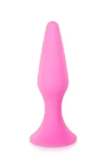 Silikonski analni plug - Glamy First Pink L - Слика 2