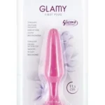 Silikonski analni plug - Glamy First Pink S