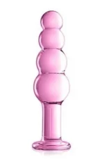 Stakleni analni plug - Glossy 9 Pink - Image 2