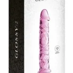 Stakleni dildo - Glossy 4 Pink