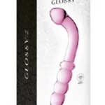 Stakleni dildo - Glossy 8 Pink