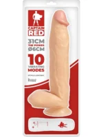 Veliki realistični vibrator - Captain Red 31 cm